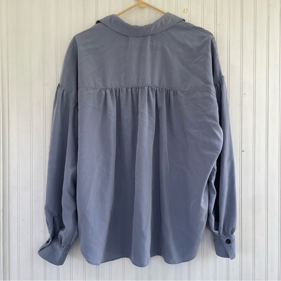 Free People We the Free Love Until Tomorrow Top Oversized Sky Blue Size Small - Picture 3 of 8